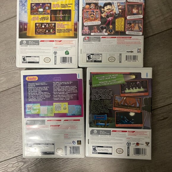 Nintendo Wii Game Bundle Lot of 4 Movie Games, Carnival Games, Circus Games CIB - Picture 2 of 3